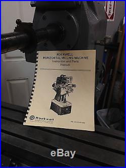 Rockwell Horizontal Milling Machine with Servo Power Feed table