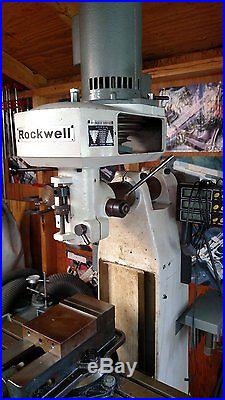 Rockwell Model 21-100 Vertical Knee Mill Milling Machine