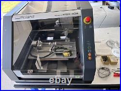 Roland Modela MDX-40A 3D Engraver CNC Mill 4th Axis, Scanner, Desktop Benchtop