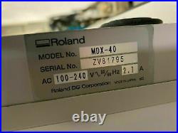 Roland Modela MDX-40 3D Engraver CNC Mill Desktop Benchtop With 4th Axis Nice