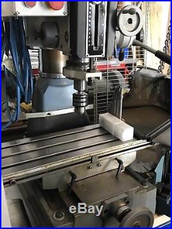 Rong Fu Milling Drilling Machine ZX30 1 1/4 Bench Top with Rolling Bench