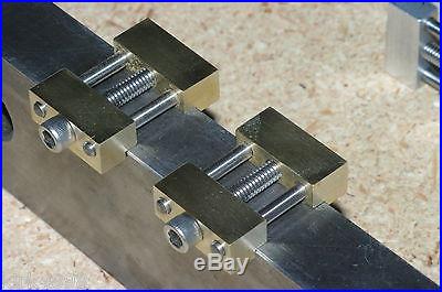 SET OF 2 BRASS MACHINE SHOP VISE STOPS FOR CNC OR MANUAL MILL VISE