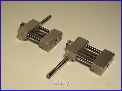 SET OF 2 MACHINE SHOP VISE STOPS MILL (1 LEFT AND 1 RIGHT) 1 INCH LOW PROFILE