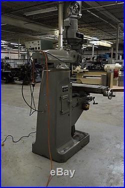SHARP MODEL YC 1-1/2 VA STEP PULLEY MILL MILLING MACHINE 9 X 42 With DRO