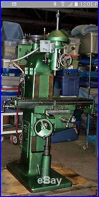 SINGLE PHASE Millmaster #501 USA Vertical Milling Machine, Power Feed