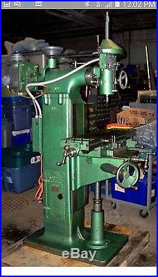 SINGLE PHASE Millmaster #501 USA Vertical Milling Machine, Power Feed