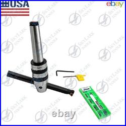 SKYLARK 40mm Fly Cutter Boring Bar DCMT11T3 MT3 R8 Milling Tool 16mm Bar