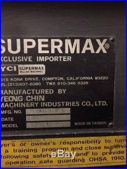 SUPERMAX MODEL YC 9 x 42 MILLING MACHINE