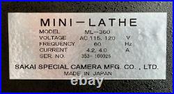 Sakai ML-360 Mini-lathe and Mill