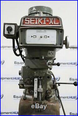 Seiki XL 3VX 10 x 50 Variable Speed Vertical Milling Machine