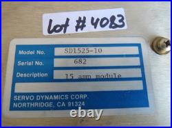 Servo Dynamics Corp. SD1525-10 15Amp Lot # 4083 Listed by Greg