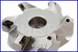 Shars CNC 3 45° Indexable Face Mill SEHT 43 Insert 6 Flutes New P