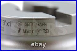Shars CNC 3 45° Indexable Face Mill SEHT 43 Insert 6 Flutes New P