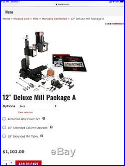 Sherline Model 5400 12 Deluxe MILL Package A Hardly Used Lots Of Accessories