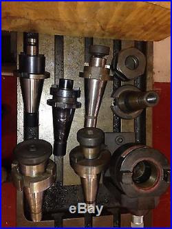 Shizuoka Vertical Milling Machine AN-S Converted to Manual With 55 Tool Holders