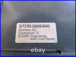 Siemens 3VT3 Breaker 3VT3763-2AA36-0AA0 Lot #3998 Listed by Greg