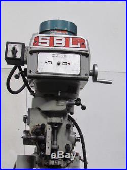 South Bend Lathe SBL 2VH 3hp Vertical Milling Machine Power W Axis 220/440V 3PH