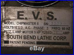 South Bend Lathe (SBL) CNC Chipmaster II Vertical Milling Machine 5HP & EVS Head