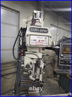 Southwestern Industries TRAK DPM CNC Vertical Bed Mill, Under Power, Tooling