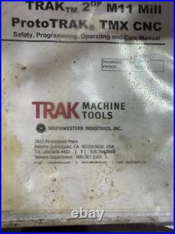 Southwestern Industries Trak 2OP-M11 Mini CNC VMC Mill ATC, with59 tool holders Southwestern Industries Trak 2OP-M11 Mini CNC VMC Mill ATC, with59 tool holders