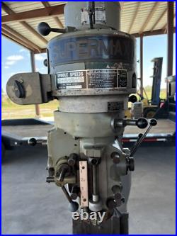 Supermax Milling Machine 9 x 42 Table Step Pulley 1 HP 3 Phase Knee Mill Supermax Milling Machine 9 x 42 Table Step Pulley 1 HP 3 Phase Knee Mill