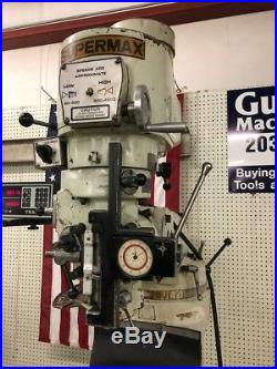 Supermax YCI Vertical Milling Machine Model 20VS, withDRO and Power Knee