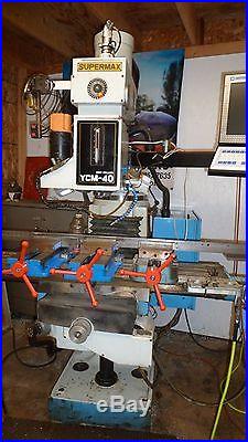 Supermax Ycm-40 Cnc Vertical Milling Machine 3 Axis