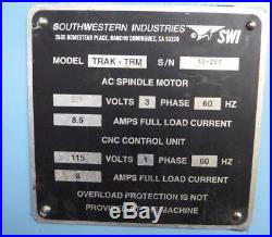 Swi Prototrak Mx2 Trak Trm Cnc Vertical Bed MILL (30022)