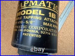 TAPMATIC Model 1B #10-5/8 Tap Capacity! 1/2-1.0 Arbor/Shank! Used