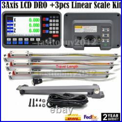 TOAUTO 18 & 20 & 40 Linear Scale 3 Axis Digital Readout DRO Display Full Kit