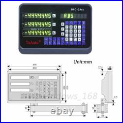 TOAUTO 3Axis Linear Scale 18&20&40 5µm DRO Digital Readout Display CNC Lathe