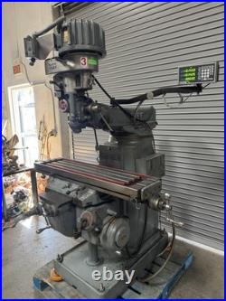 TREE Model 2UVR Variable Speed MILL Milling Machine Digital Read Out Power Feed