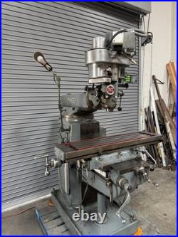 TREE Model 2UVR Variable Speed MILL Milling Machine Digital Read Out Power Feed