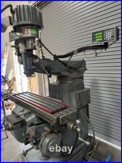 TREE Model 2UVR Variable Speed MILL Milling Machine Digital Read Out Power Feed