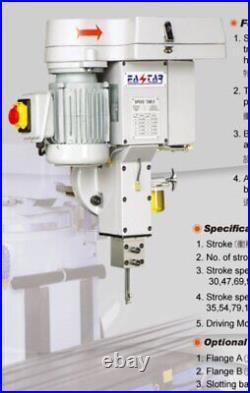 TS-125 Keyway Slotting Head, Shaping Attachment for Milling Machine, 220V, 3-ph