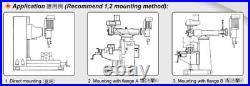 TS-125 Keyway Slotting Head, Shaping Attachment for Milling Machine, 220V, 3-ph