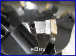 Teledyne HSM-3E4-45 3 Dia Face Mill Cutter Head Kennametal Carbide inserts 32pc