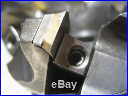 Teledyne HSM-3E4-45 3 Dia Face Mill Cutter Head Kennametal Carbide inserts 32pc