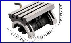 Tilting Milling Table 7X5Inch Tilting Angle Milling Machine 0-90°Adjustable