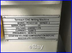 Tormach CNC 1100 Mill Series 3 withextras