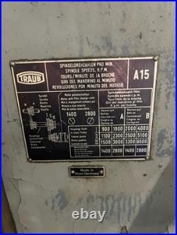 Traub A15 Screw Machine with Tooling