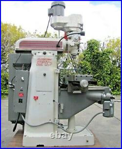 Tree Journeyman 210 Mill Vertical Milling Machine 44 table Axis AS IS