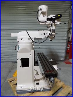 Turn Pro Variable Speed Knee Mill Machine 9 x 49 Table 3 HP 220v 3 Ph DAMAGED