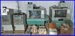 Two used Benchman VMC 5000 benchtop CNC milling machines for parts or repair