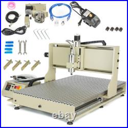 USB 3/4 Axis 6040/6090 CNC Router Engraver VFD Engraving Milling Machine Cutter