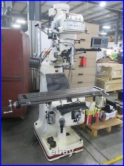 USED Jet JTM-4VS Variable Speed Milling Machine Accu-Rite 3-Axis DRO, Table Feed