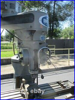 USED Wells-Index 1-HP, 9x46 Table, NMTB-30 Spindle, Step-Pulley Milling Machine