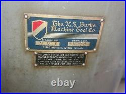 US Burke Millrite Milling Machine