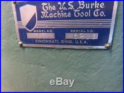 US Burke/Powermatic Millrite MV Vertical Mill. Excellent. 009+/- BL Must See