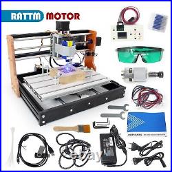 US? CNC 3018 pro 3 Axis GRBL Laser Engraving Cutting Router Machine + 10W Laser